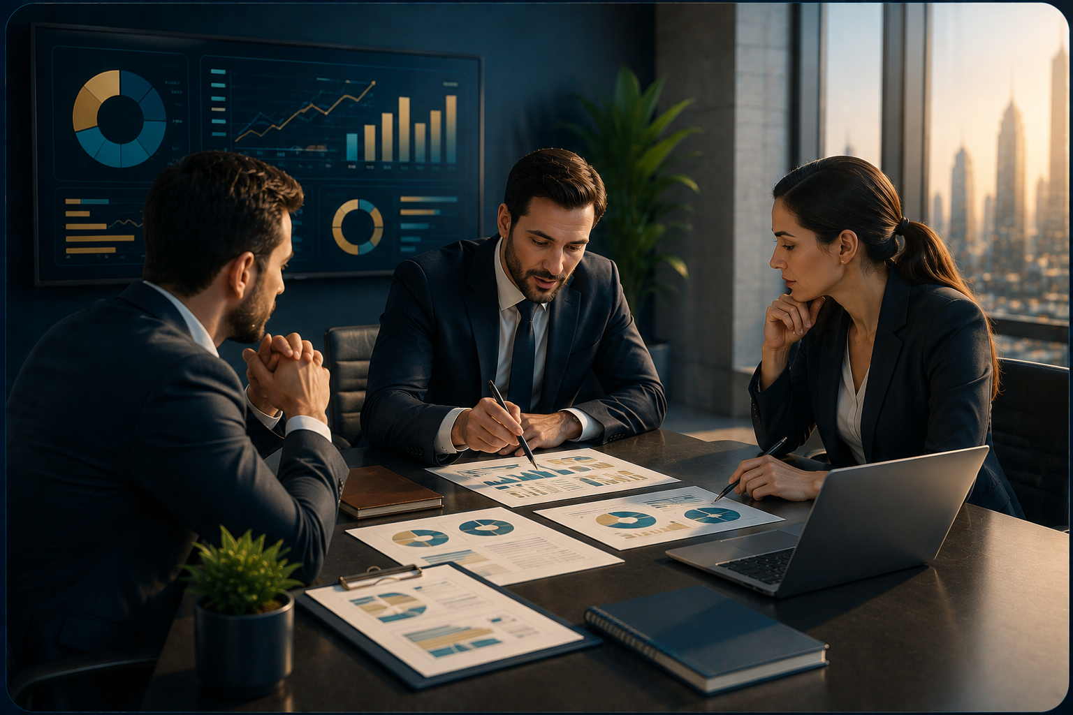 التصور المعتمد لخدمة الاستشارات التنفيذية والحلول المؤسسية المتخصصة